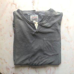 Lucky Brand Notch Neck Long Sleeve T-Shirt